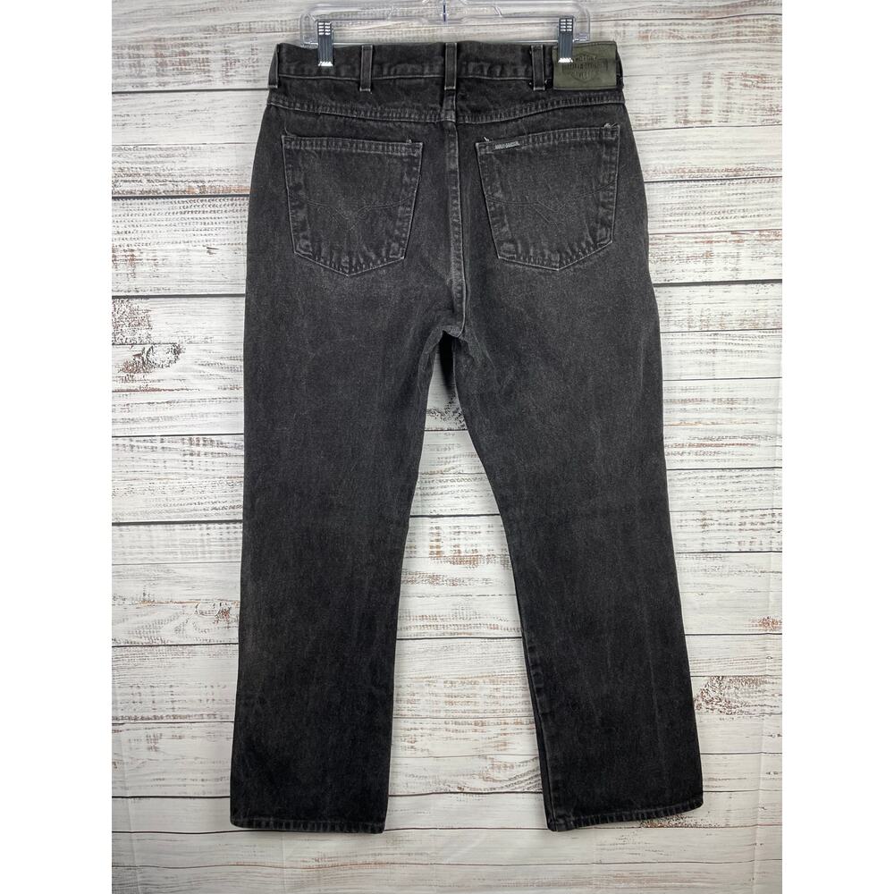 Harley Davidson Women’s 14 Regular 14R Bootcut Jeans Black 100% Cotton 32x32
